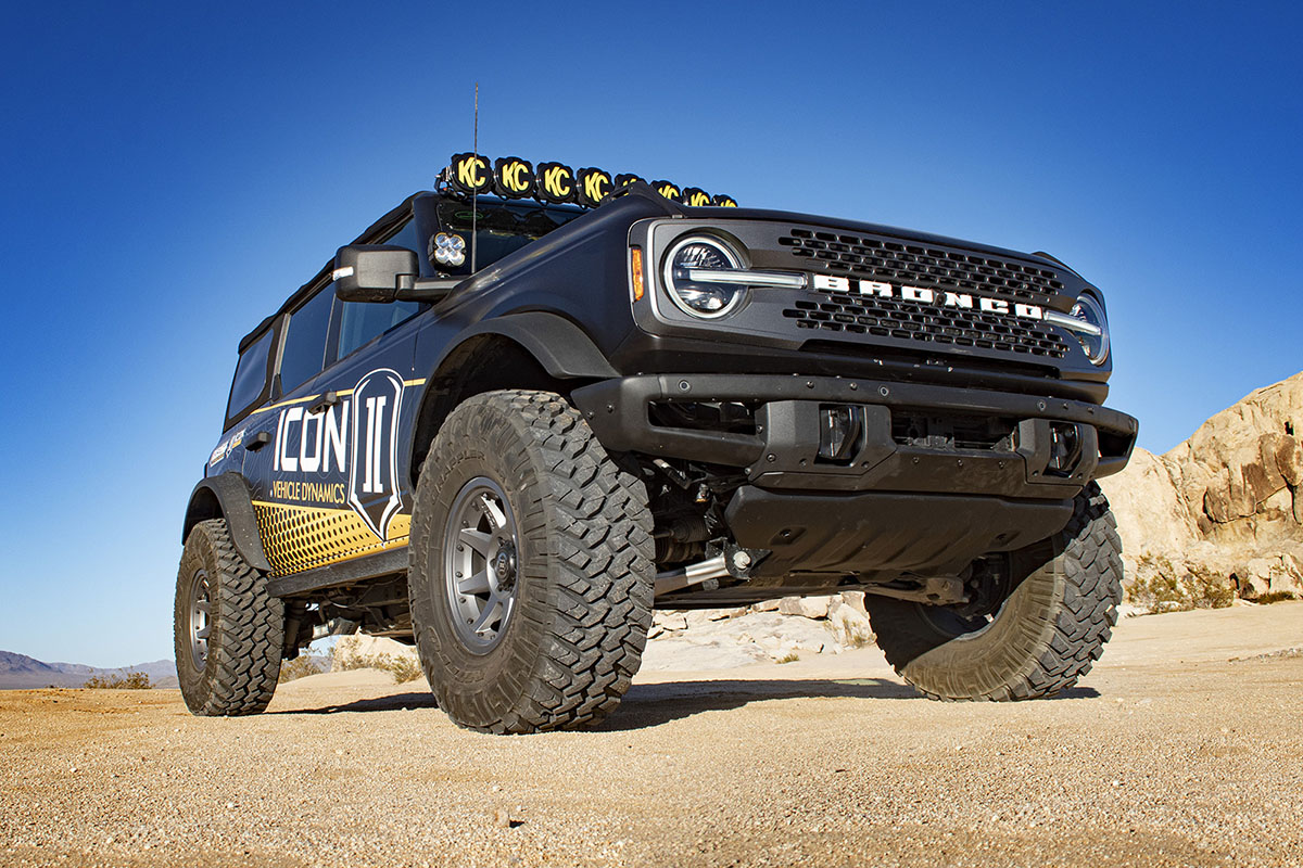 ICON Vehicle Dynamics 21-23 BRONCO NON-SASQ 3-4" LIFT STAGE 3 SUSPENSION SYSTEM BILLET HEAVY RATE K40003X