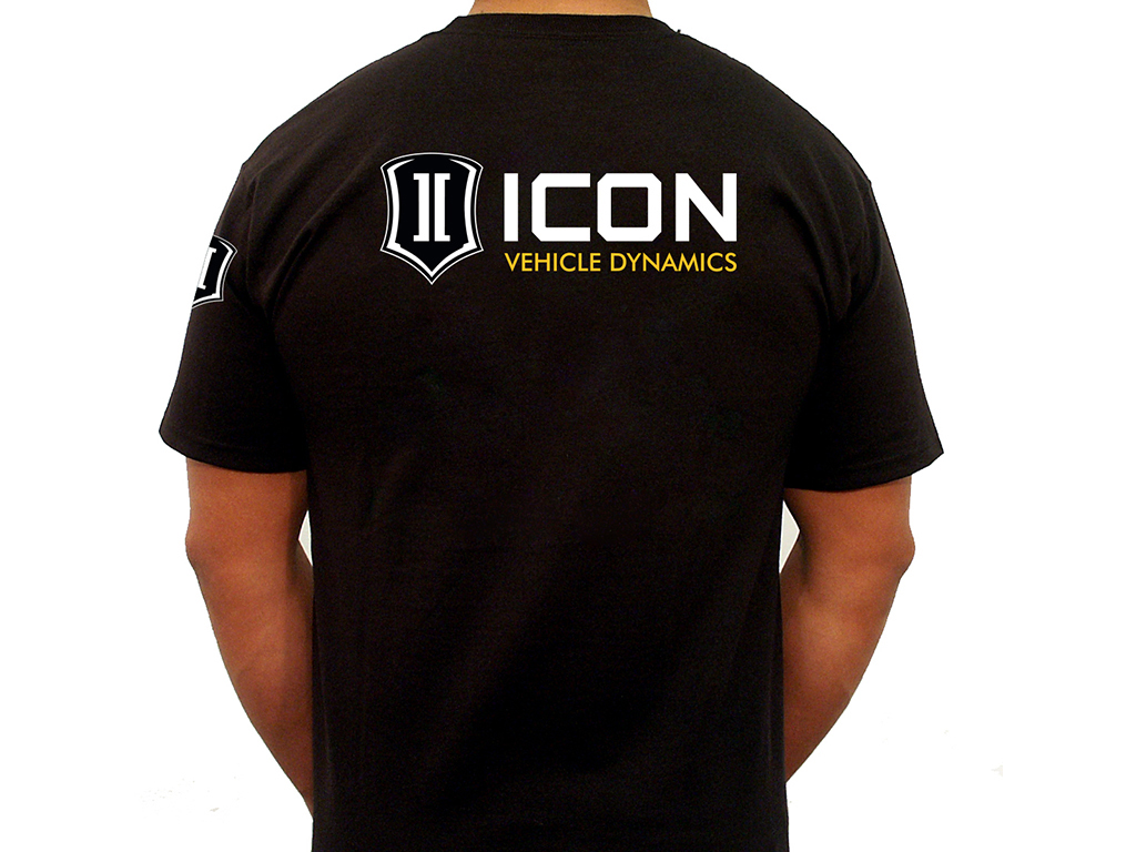 ICON Vehicle Dynamics ICON STANDARD TEE BLACK - MEDIUM ICON-TEE-STD-BLK-M