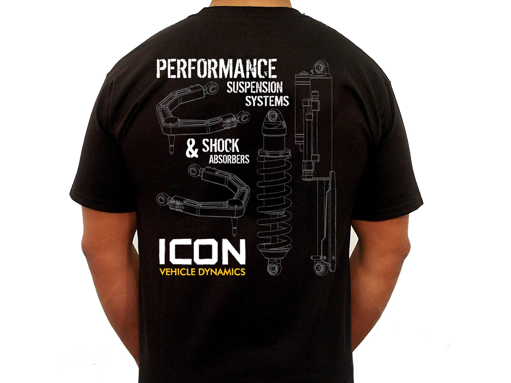 ICON Vehicle Dynamics ICON RD TEE BLACK - SMALL ICON-TEE-RD-BLK-S