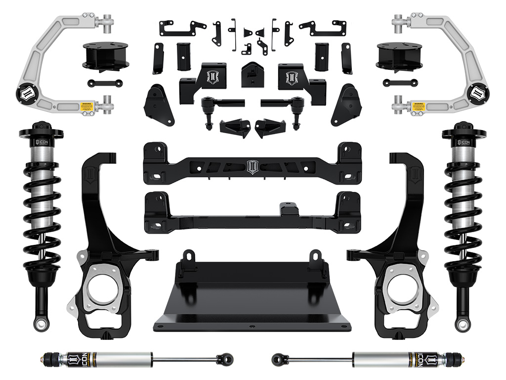 ICON Vehicle Dynamics 22-24 TOYOTA TUNDRA 6" STAGE 2 SUSPENSION SYSTEM BILLET UCA K53272