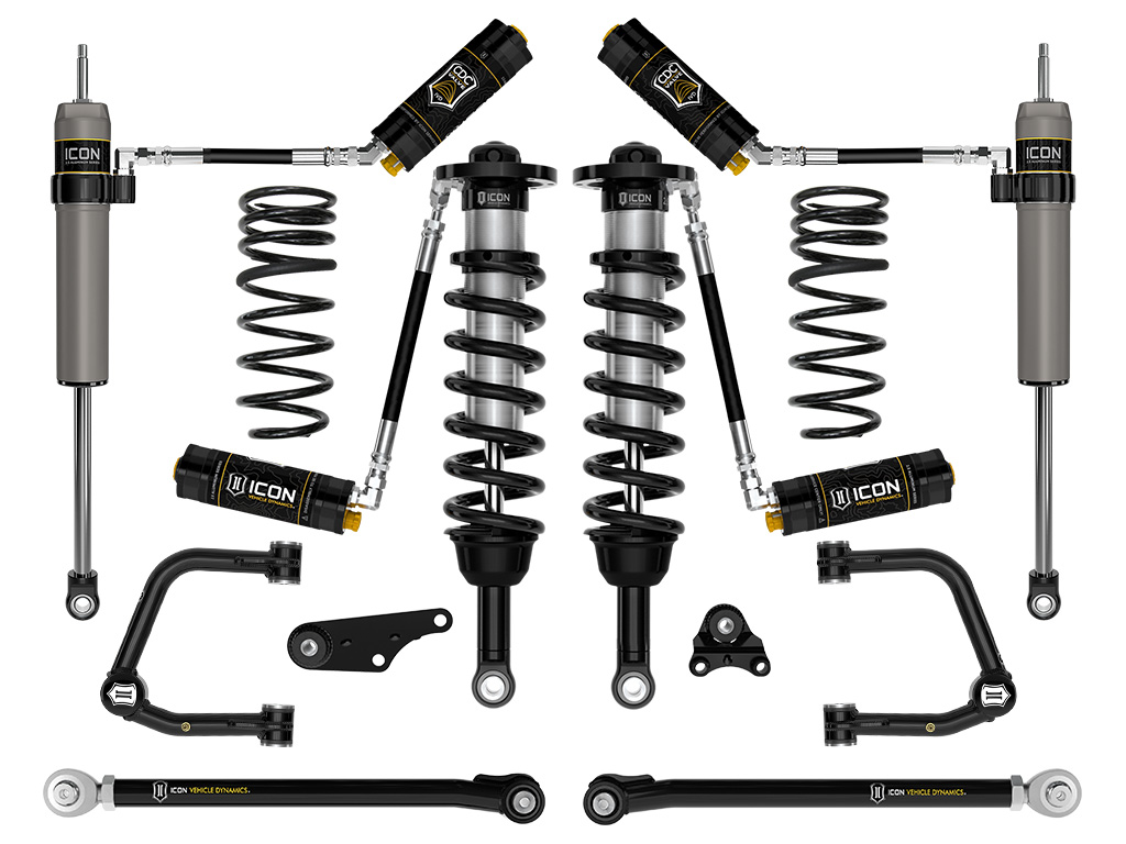 ICON Vehicle Dynamics 24-25 TACOMA 1.25-3" STAGE 8 SUSPENSION SYSTEM TUBULAR OVERLAND REAR COILS K53298TX