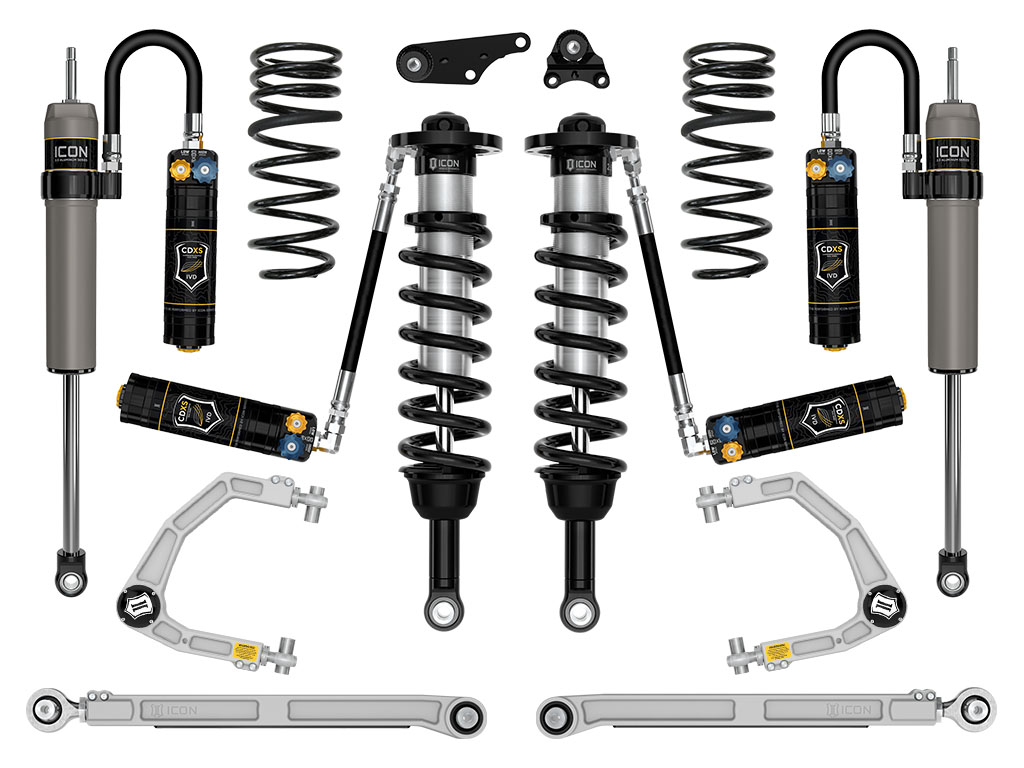 ICON Vehicle Dynamics 24-25 TACOMA 1.25-3" STAGE 9 SUSPENSION SYSTEM BILLET WITH TRIPLE RATE SPRING K53299S
