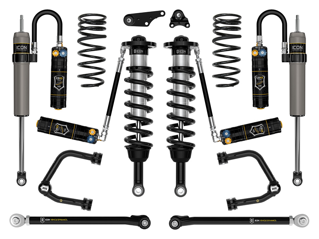 ICON Vehicle Dynamics 24-25 TACOMA 1.25-3" STAGE 9 SUSPENSION SYSTEM TUBULAR OVERLAND REAR COILS K53299TX