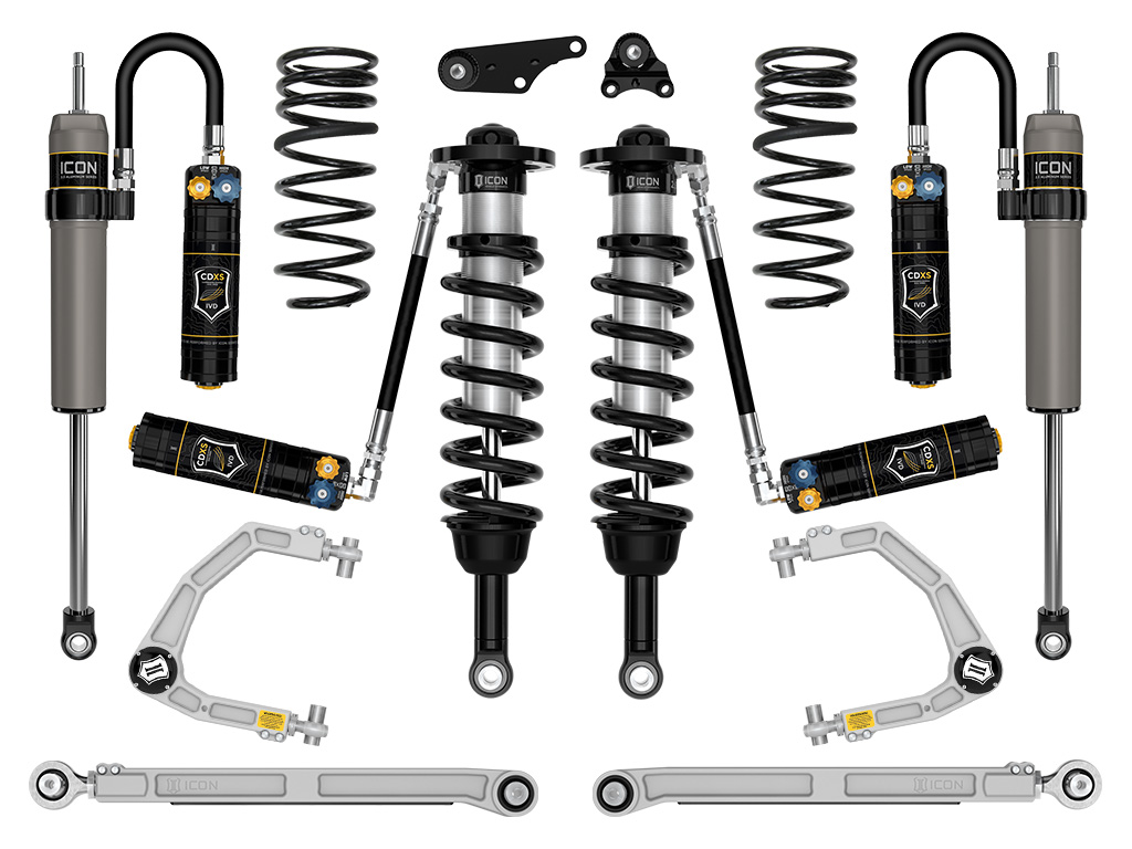 ICON Vehicle Dynamics 24-25 TACOMA 1.25-3" STAGE 9 SUSPENSION SYSTEM BILLET OVERLAND REAR COILS K53299X