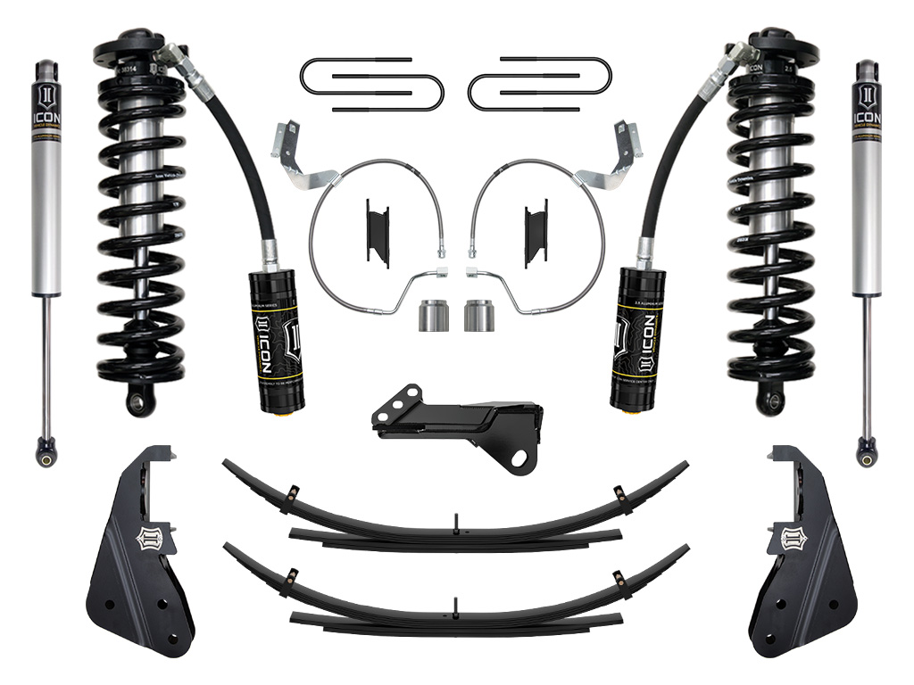 ICON Vehicle Dynamics 23-25 FORD F250/F350 4-5.5" STAGE 1 COILOVER CONVERSION SYS W/ EXPANSION PACKS K63171L