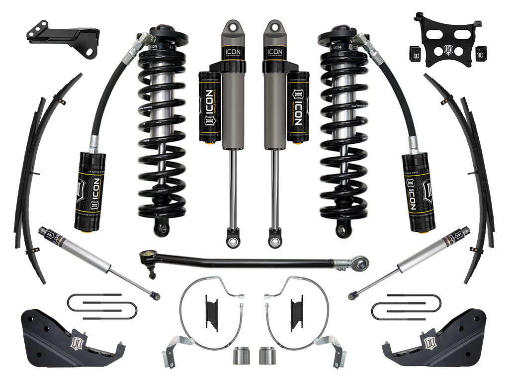 ICON Vehicle Dynamics 23-25 FORD F250/F350 4-5.5" STAGE 4 COILOVER CONVERSION SYS W/ EXPANSION PACKS K63174L