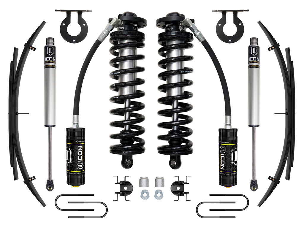 ICON Vehicle Dynamics 08-10 FORD F250/F350 2.5-3" STAGE 1 COILOVER CONVERSION SYSTEM W EXPANSION PACK K63181