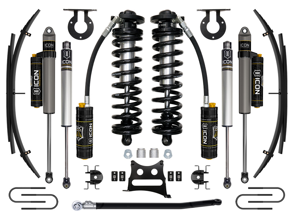 ICON Vehicle Dynamics 08-10 FORD F250/F350 2.5-3" STAGE 4 COILOVER CONVERSION SYSTEM W EXPANSION PACK K63184