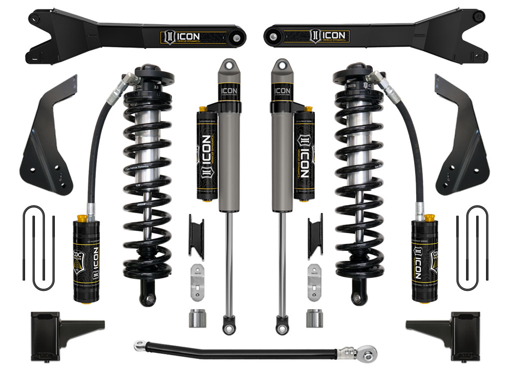 ICON Vehicle Dynamics 08-10 FORD F250/F350 4-5.5" STAGE 4 COILOVER CONVERSION SYSTEM W RADIUS ARM K63124R