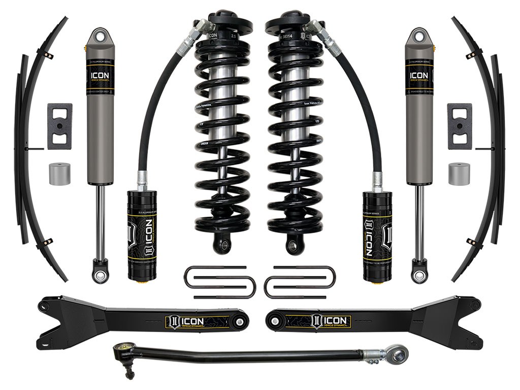 ICON Vehicle Dynamics 23-25 FORD F250/F350 2.5-3" STAGE 2 CO CNV SYSTEM W/ RADIUS ARMS/EXPANSION PACK K63202RL