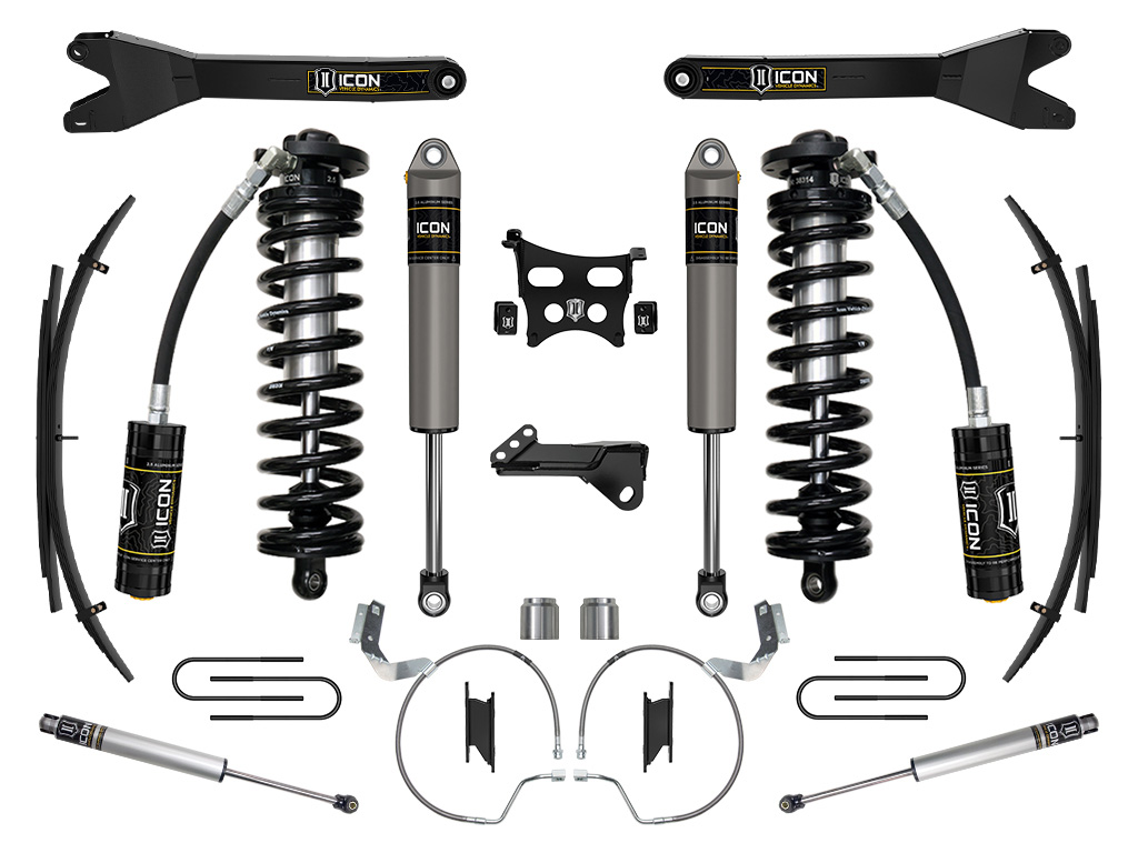 ICON Vehicle Dynamics 23-25 FORD F250/F350 4-5.5" STAGE 3 COILOVER CONV SYS RADIUS ARM/EXPANSION PACKS K63213RL