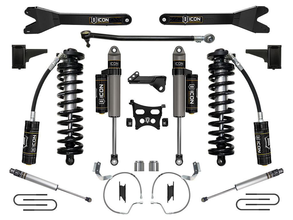 ICON Vehicle Dynamics 23-25 FORD F250/F350 4-5.5" STAGE 4 COILOVER CONVERSION SYSTEM W/ RADIUS ARMS K63214R