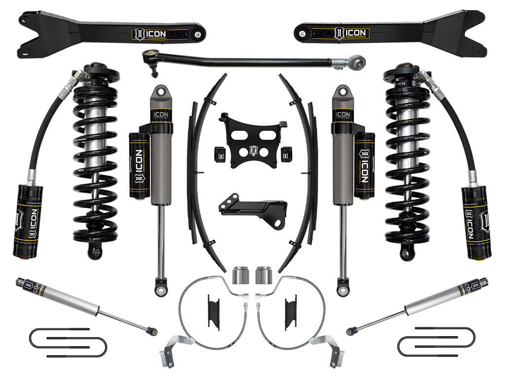 ICON Vehicle Dynamics 23-25 FORD F250/F350 4-5.5" STAGE 4 COILOVER CONV SYS RADIUS ARM/EXPANSION PACKS K63214RL