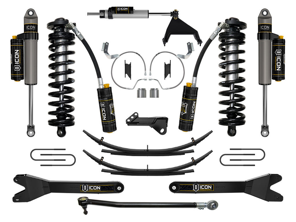 ICON Vehicle Dynamics 23-25 FORD F250/F350 4-5.5" STAGE 5 COILOVER CONV SYS RADIUS ARM/EXPANSION PACKS K63215RL