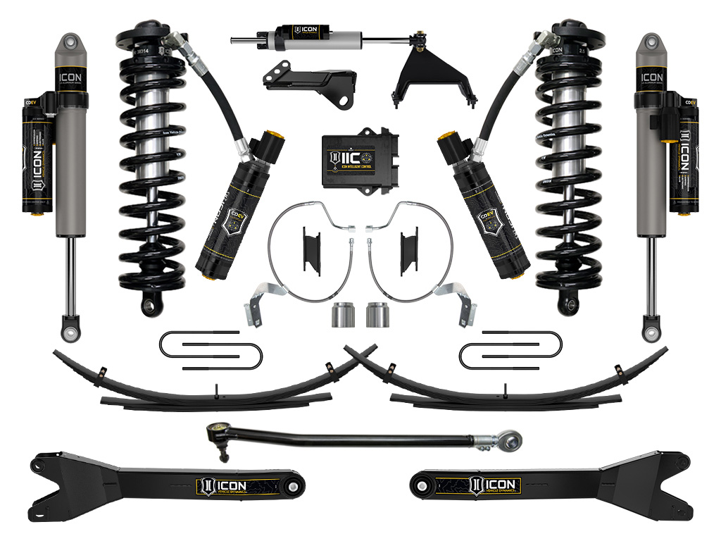 ICON Vehicle Dynamics 23-25 FORD F250/F350 4-5.5" STAGE 8 COILOVER CONV SYS RADIUS ARM/EXPANSION PACKS K63218RL