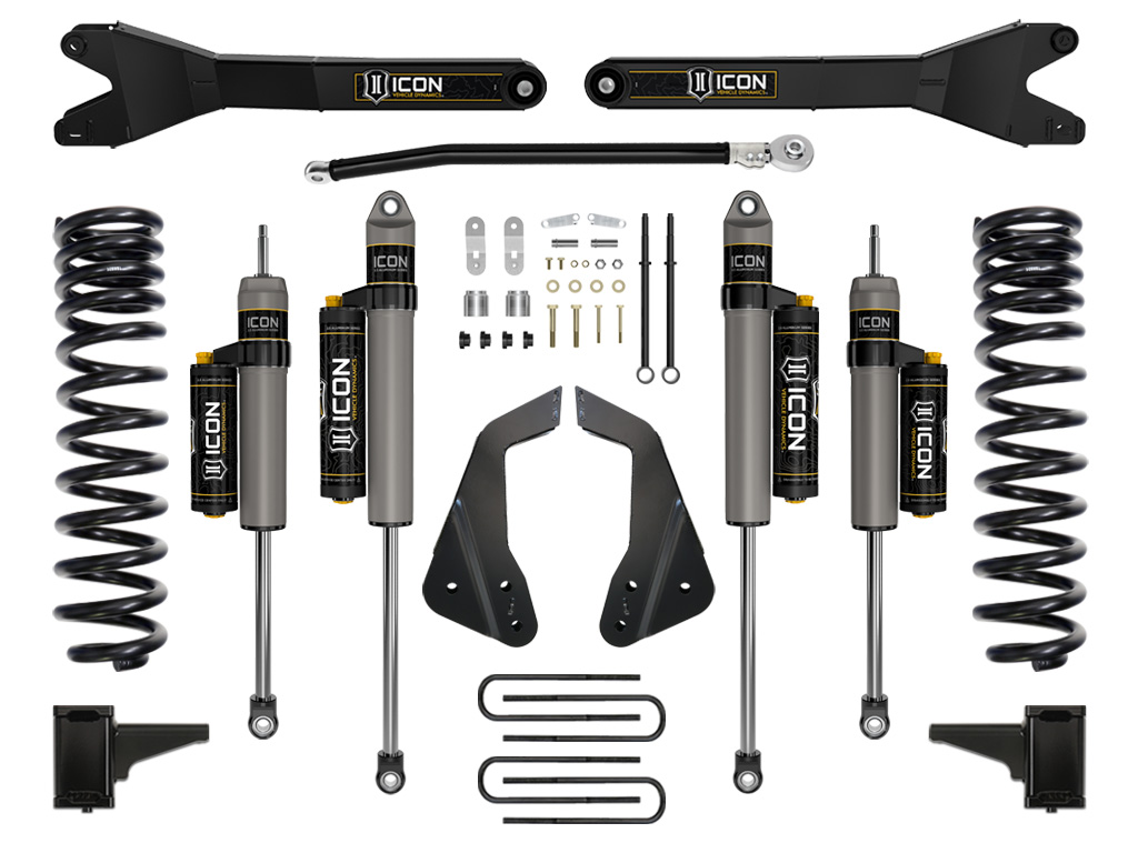 ICON Vehicle Dynamics 05-07 FORD F250/F350 4.5" STAGE 4 SUSPENSION SYSTEM W RADIUS ARM K64503R
