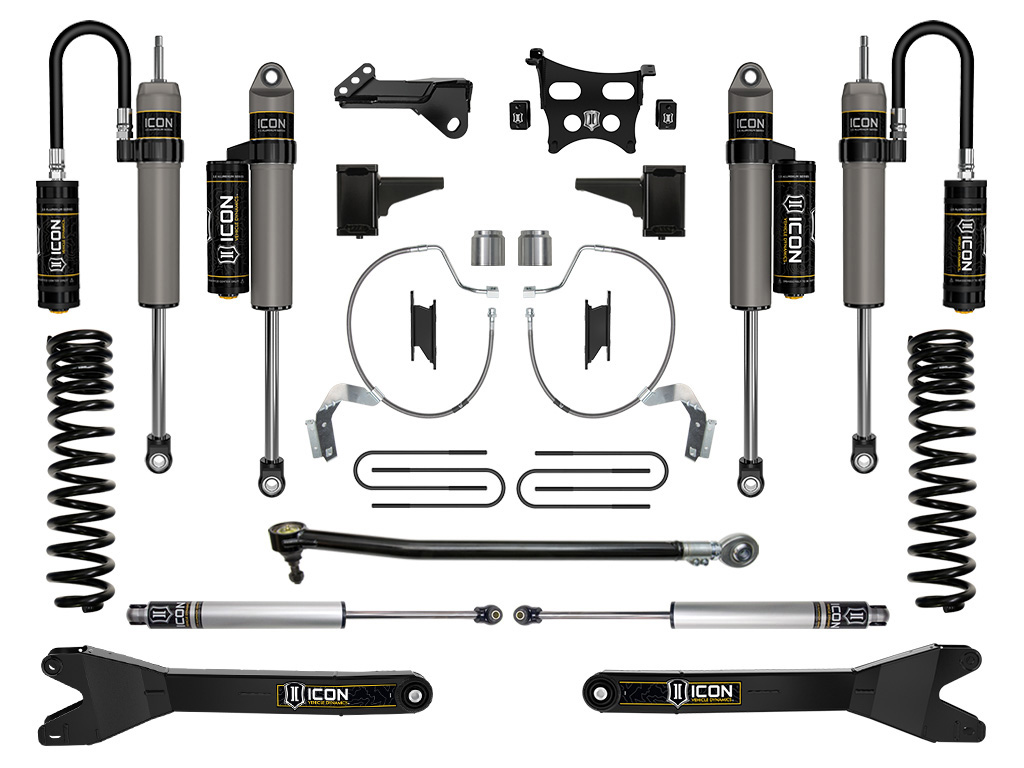 ICON Vehicle Dynamics 23-25 FORD F250/F350 4.5" STAGE 4 SUSPENSION SYSTEM DIESEL W/ RADIUS ARMS K65903R