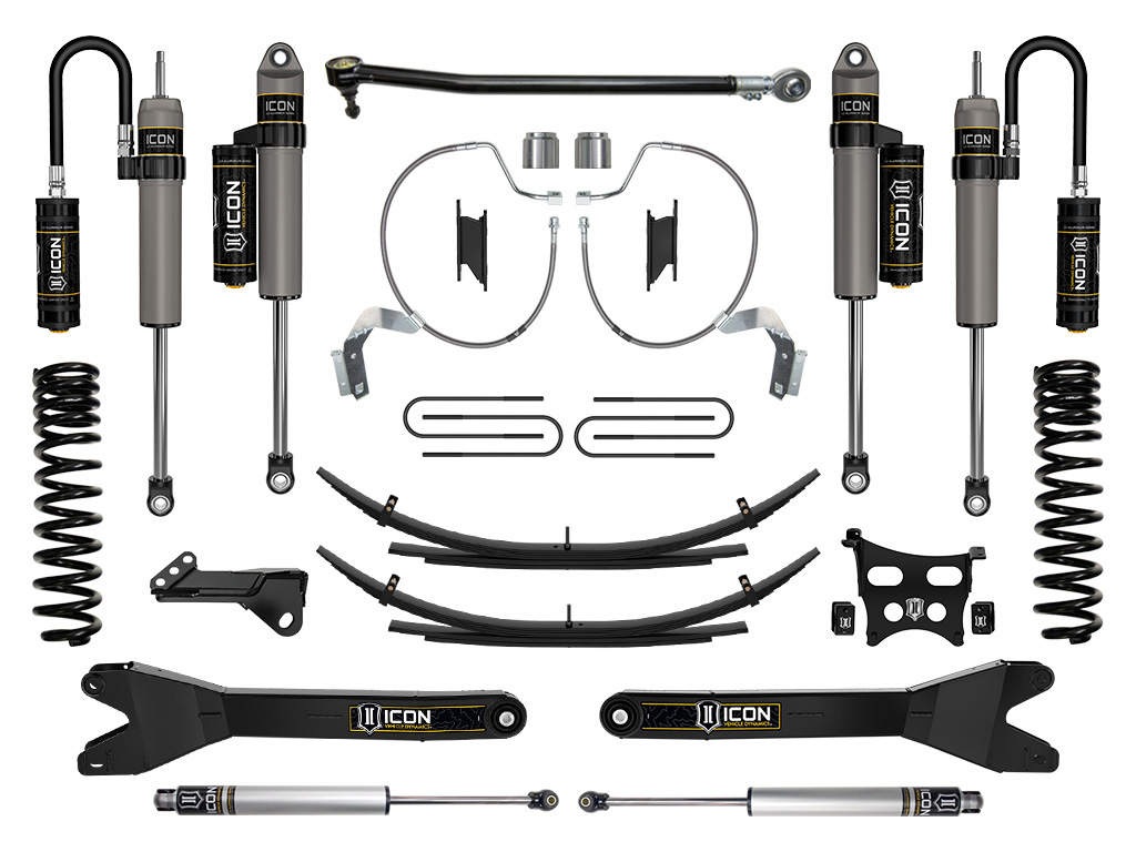 ICON Vehicle Dynamics 23-25 FORD F250/F350 4.5" STAGE 4 SUSP SYS DIESEL  RADIUS ARMS/EXPANSION PACKS K65903RL