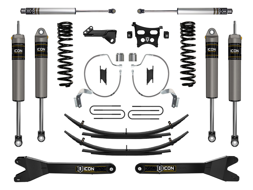ICON Vehicle Dynamics 23-25 FORD F250/F350 4.5" STAGE 3 SUSP SYS DIESEL W/ RADIUS ARMS/EXPANSION PACKS K65902RL