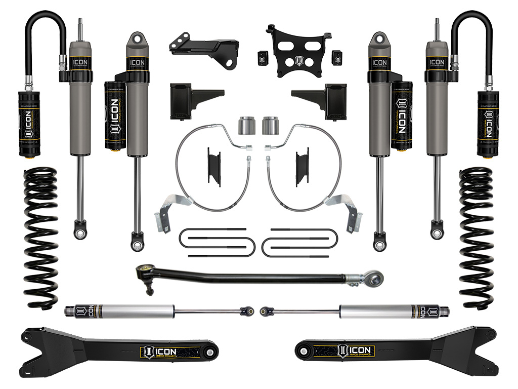 ICON Vehicle Dynamics 23-25 FORD F250/F350 4.5" STAGE 4 SUSPENSION SYSTEM GAS W/ RADIUS ARMS K65913R