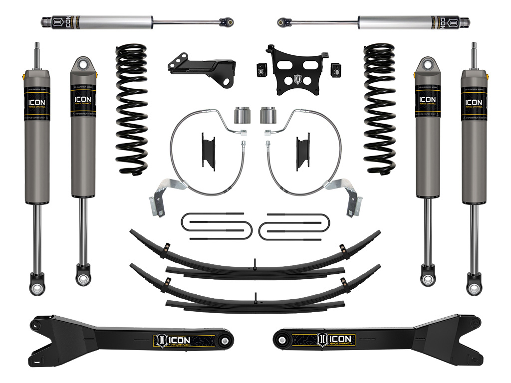 ICON Vehicle Dynamics 23-25 FORD F250/F350 4.5" STAGE 3 SUSP SYS GAS W/ RADIUS ARMS/EXPANSION PACKS K65912RL