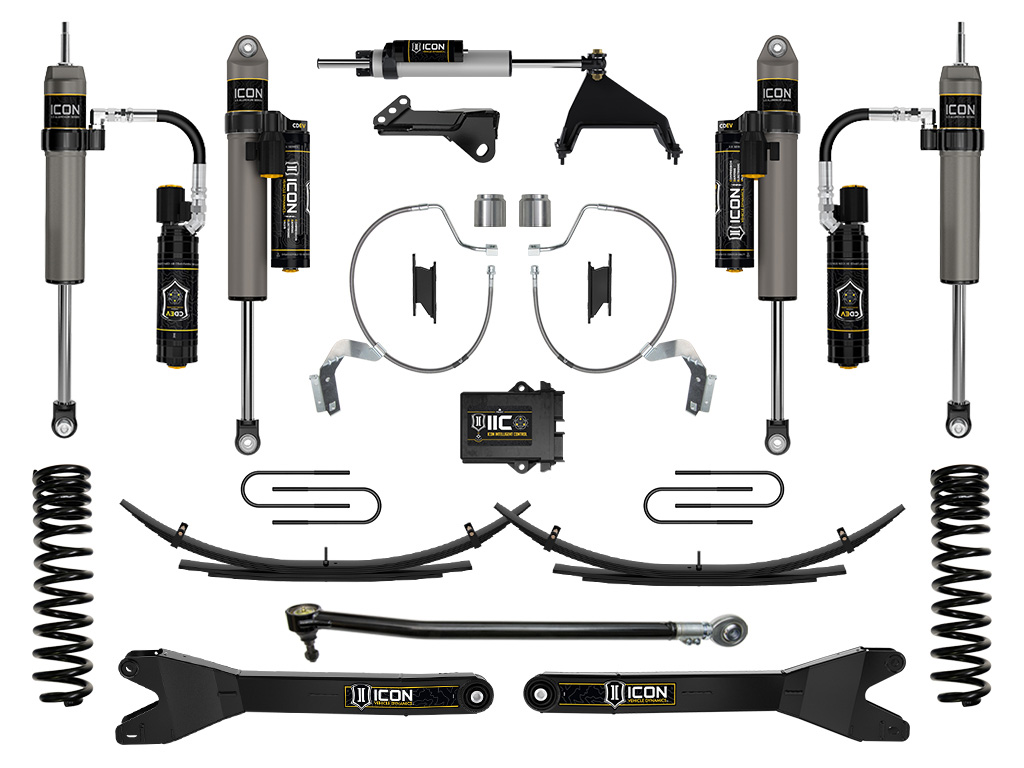 ICON Vehicle Dynamics 23-25 FORD F250/F350 4.5" STAGE 8 SUSP SYS GAS RADIUS ARMS/EXPANSION PACKS K65917RL