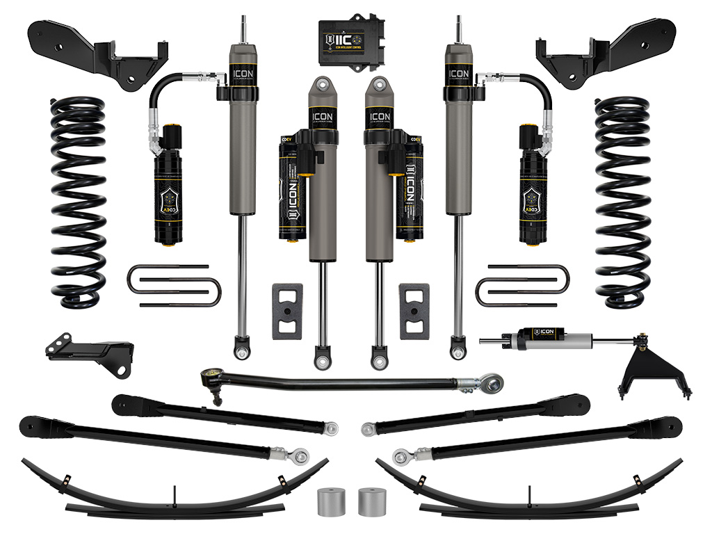 ICON Vehicle Dynamics 23-25 FORD F250/F350 DIESEL 2.5" STAGE 6 SUSPENSION SYS W/ 4-LINK/EXPANSION PACK K65918L