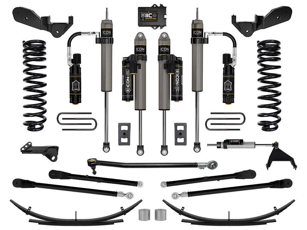 ICON Vehicle Dynamics 23-25 FORD F250/F350 GAS 2.5" STAGE 6 SUSPENSION SYSTEM W/ 4-LINK/EXPANSION PACK K65919L