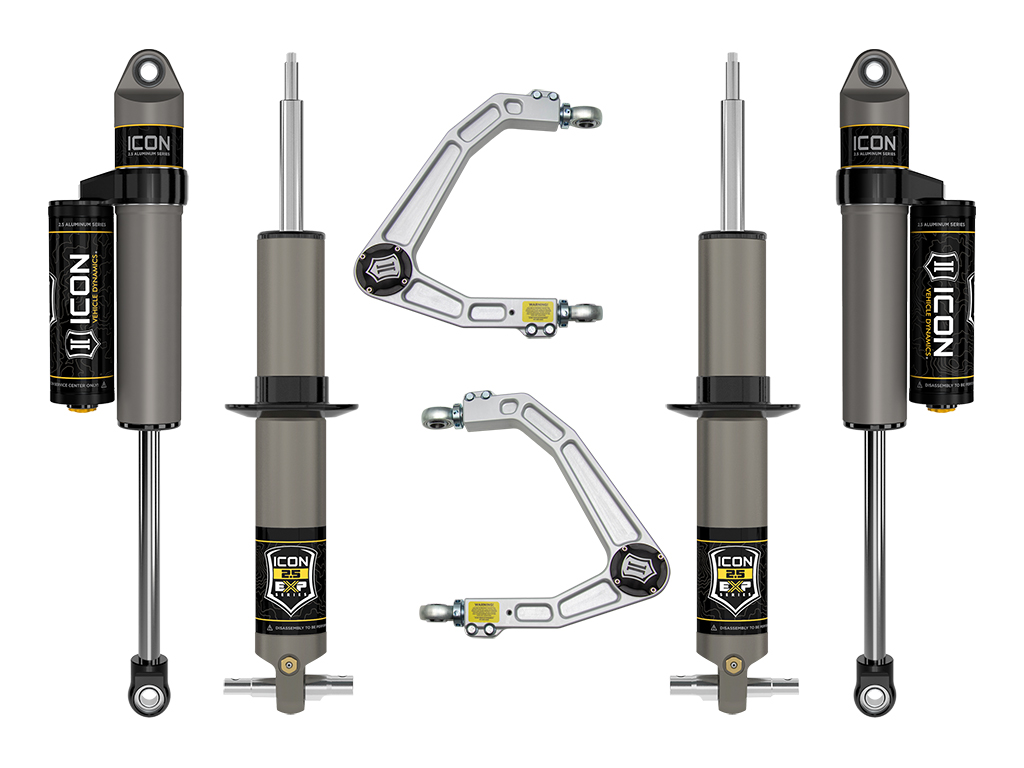 ICON Vehicle Dynamics 19-23 GM 1500 2.38-3.75" STAGE 3 EXP SUSPENSION SYSTEM W BILLET UCA K73073