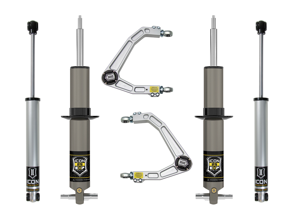 ICON Vehicle Dynamics 19-23 GM 1500 2.38-3.75" STAGE 2 EXP SUSPENSION SYSTEM W BILLET UCA K73072