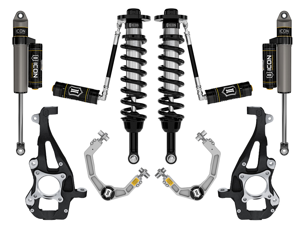 ICON Vehicle Dynamics 21-24 FORD F150 4WD 3.5-4.5" STAGE 3 SUSPENSION SYSTEM W BILLET UCA K93143