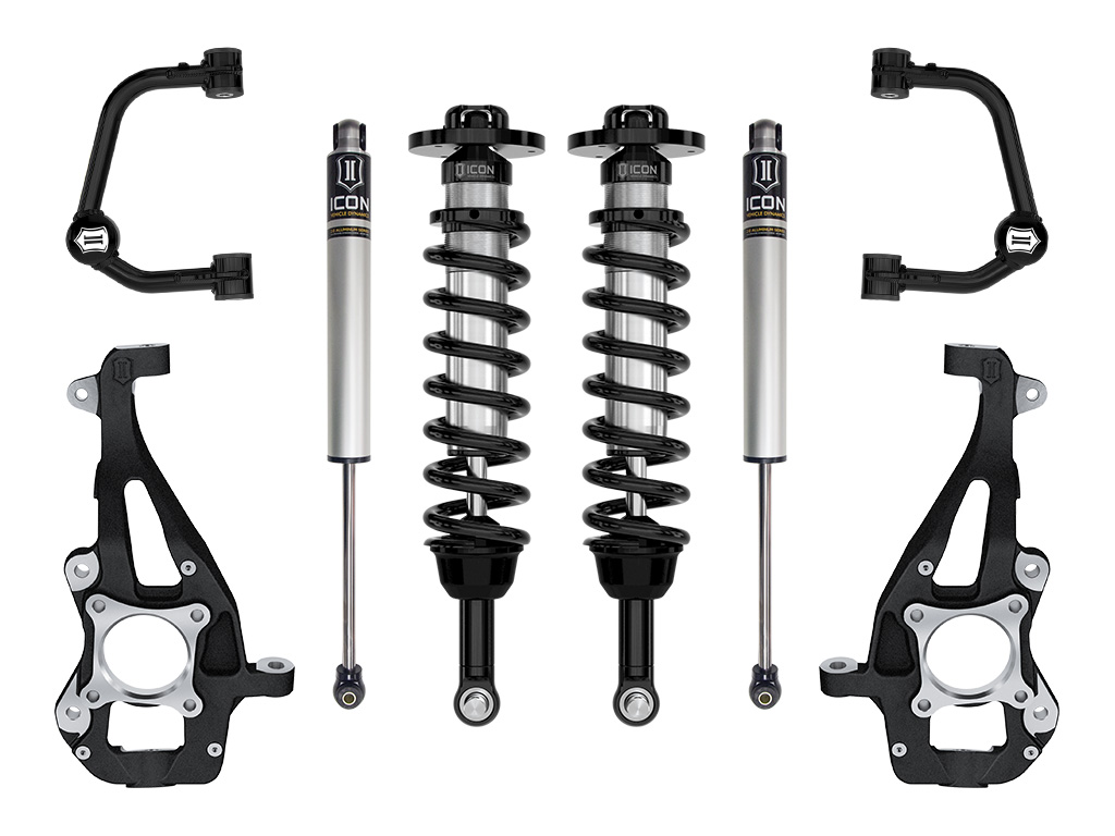 ICON Vehicle Dynamics 21-24 FORD F150 4WD 3.5-4.5" STAGE 1 SUSPENSION SYSTEM W TUBULAR UCA K93141T