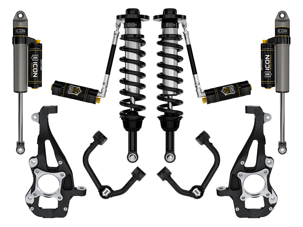 ICON Vehicle Dynamics 21-24 FORD F150 4WD 3.5-4.5" STAGE 4 SUSPENSION SYSTEM TUBULAR CDCV K93144T