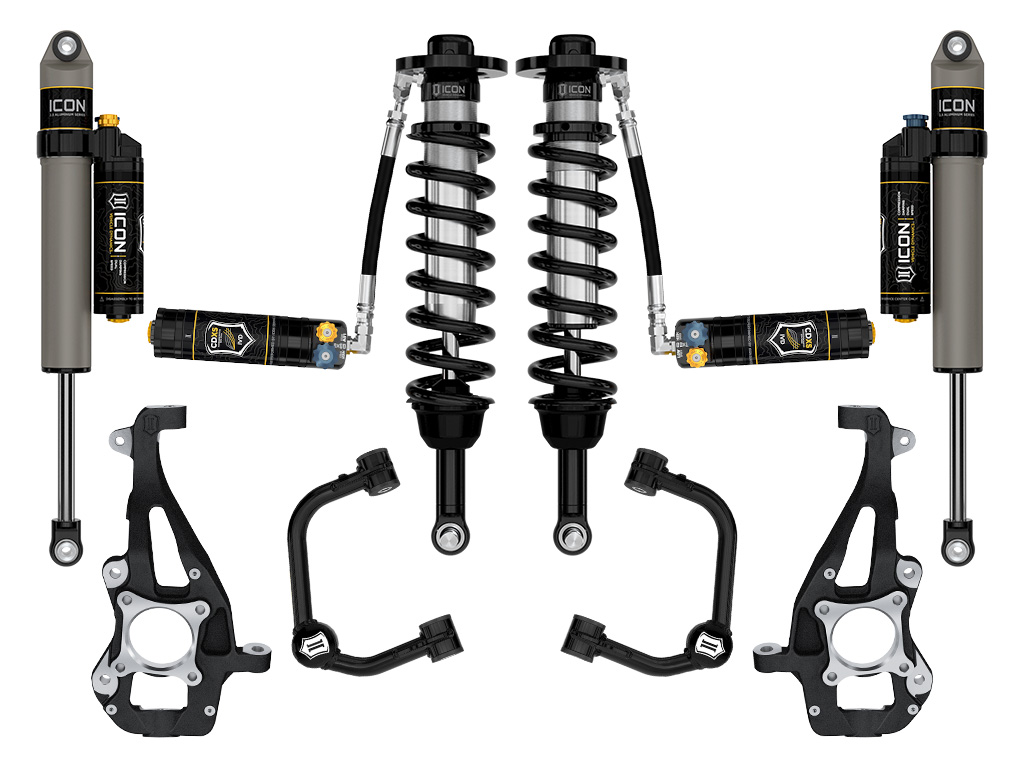 ICON Vehicle Dynamics 21-24 FORD F150 4WD 3.5-4.5" STAGE 4 SUSPENSION SYSTEM TUBULAR CDXS K93144TD