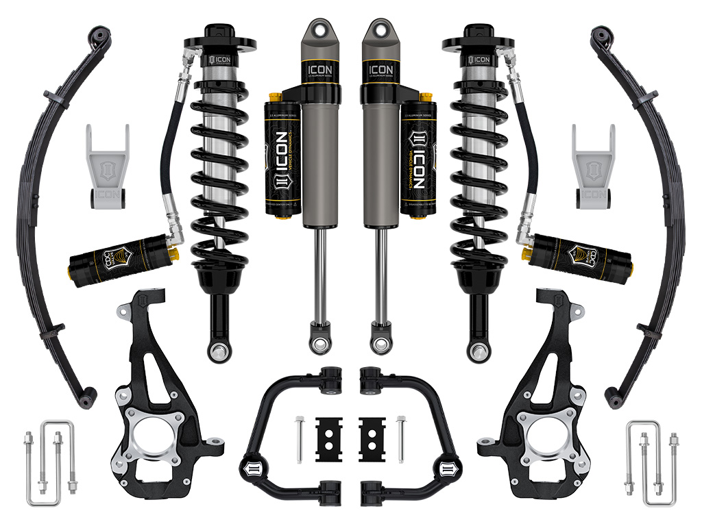 ICON Vehicle Dynamics 21-24 FORD F150 4WD 3.5-4.5" STAGE 4 SUSPENSION SYSTEM TUBULAR CDCV LEAF PACK K93144TL