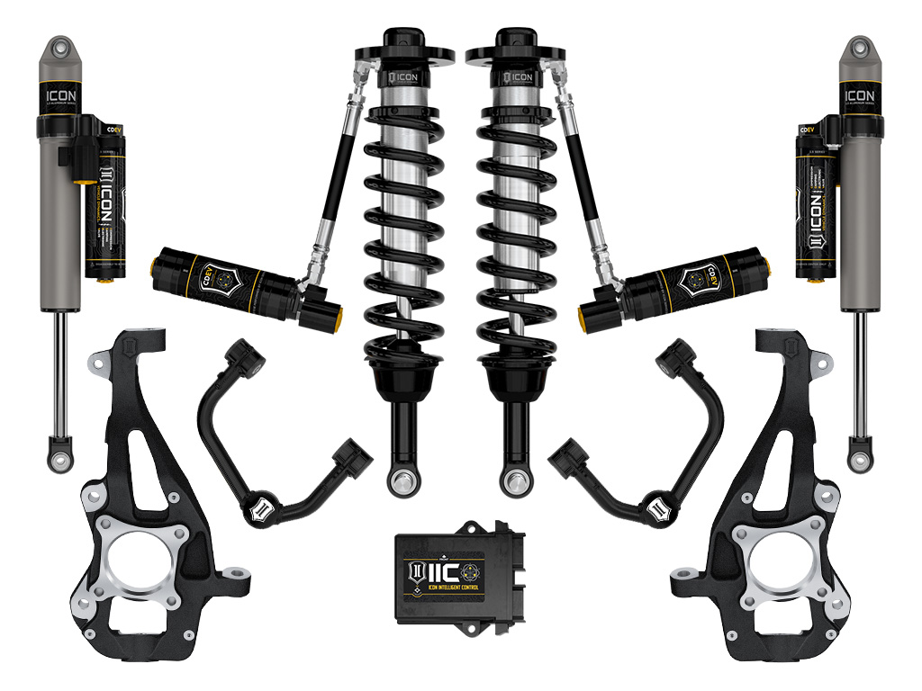 ICON Vehicle Dynamics 21-24 FORD F150 4WD 3.5-4.5" STAGE 5 SUSPENSION SYSTEM W TUBULAR UCA K93145T
