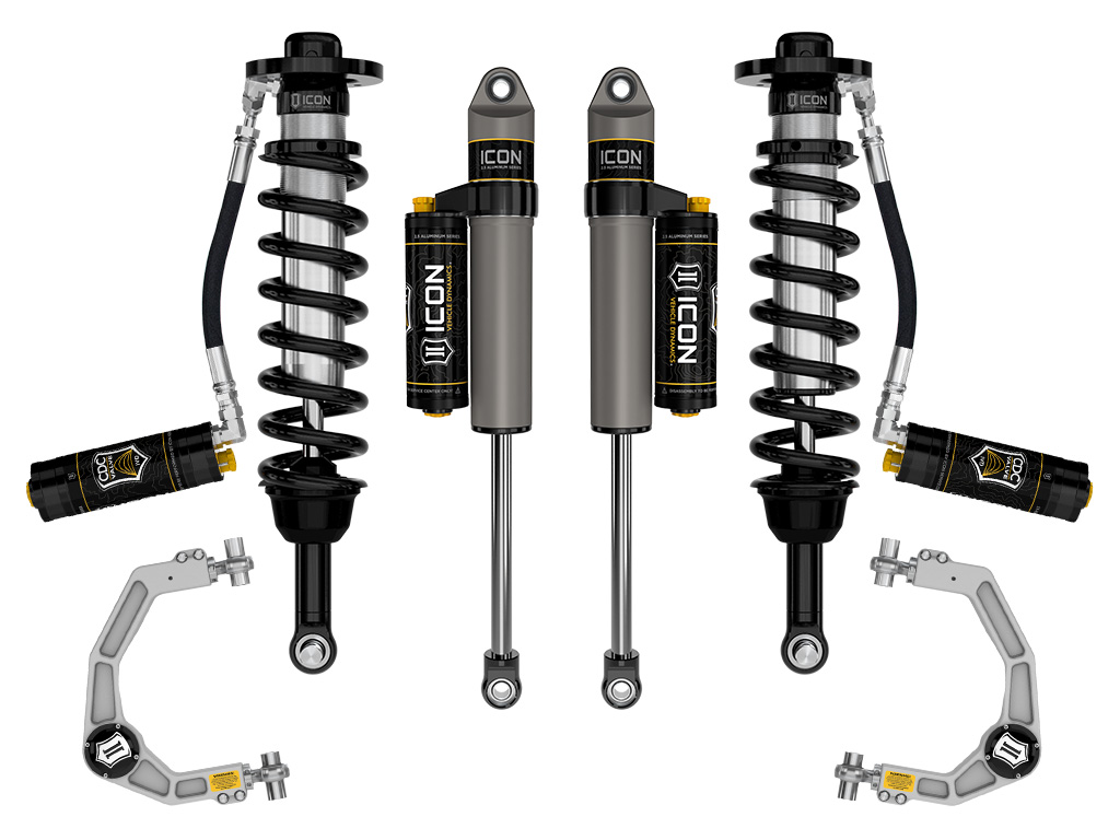 ICON Vehicle Dynamics 21-24 FORD F150 TREMOR 2.5-3" STAGE 4 SUSPENSION SYSTEM BILLET CDCV K93164