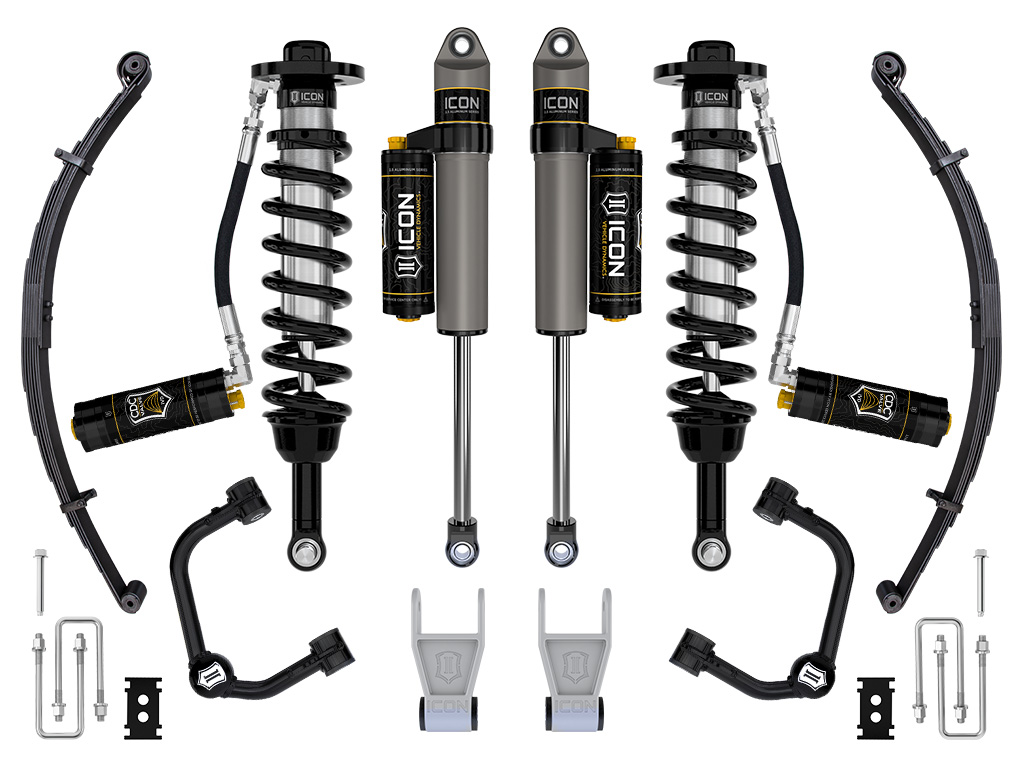 ICON Vehicle Dynamics 21-24 FORD F150 TREMOR 2.5-3" STAGE 4 SUSPENSION SYS TUBULAR CDCV LEAF PACK K93164TL