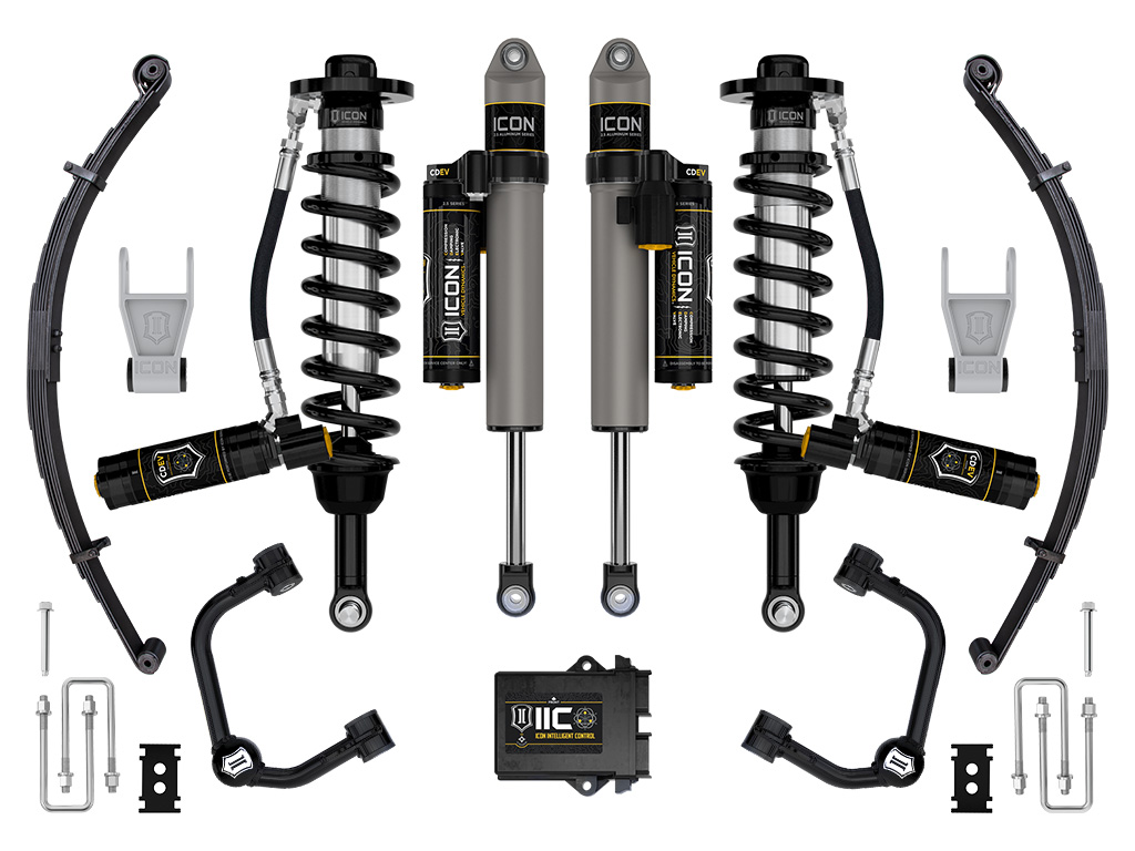 ICON Vehicle Dynamics 21-24 FORD F150 TREMOR 4WD 2.5-3" STAGE 5 SUSPENSION SYS TUBULAR UCA / LEAF PACK K93165TL