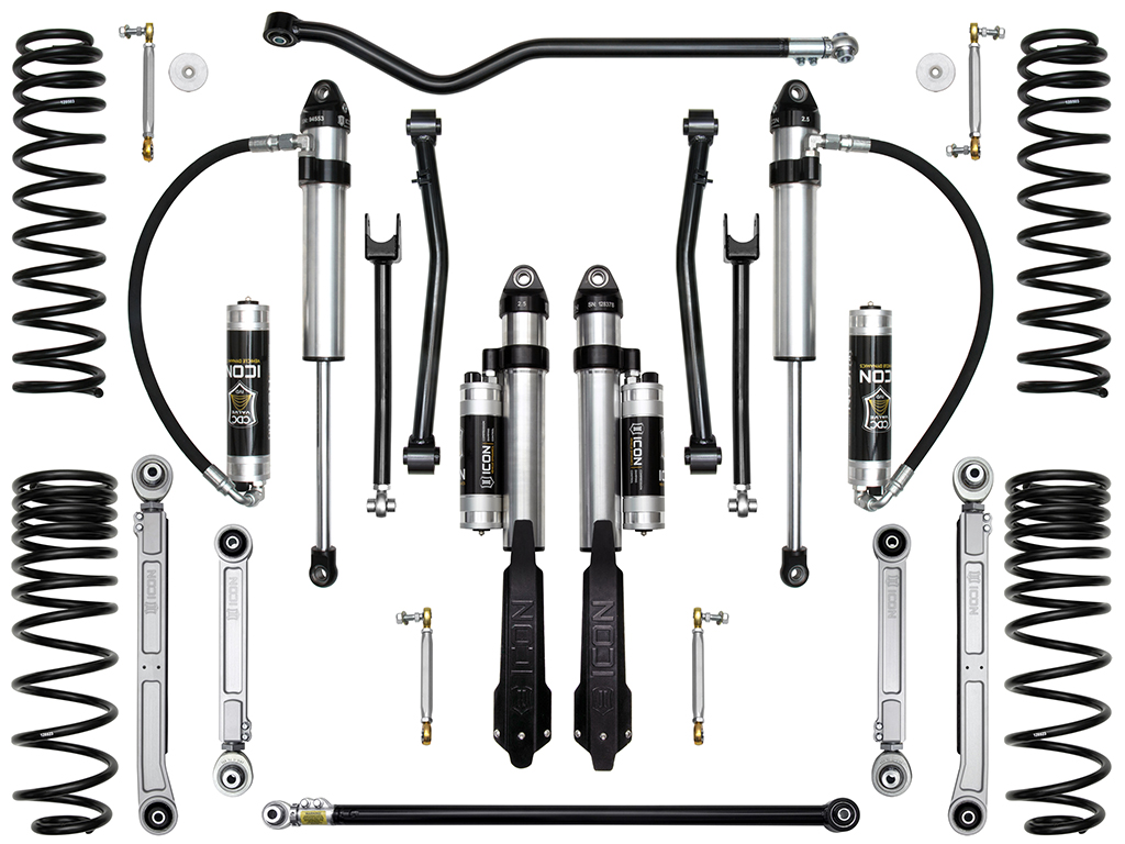 ICON Vehicle Dynamics 20-UP JEEP GLADIATOR 2.5" STAGE 8 SUSPENSION SYSTEM (BILLET) K22108