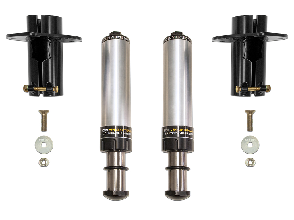 ICON Vehicle Dynamics 20-23 JT/18-23 JL/07-18 JK FRONT 2.0 HYD BUMP STOP KIT 22042