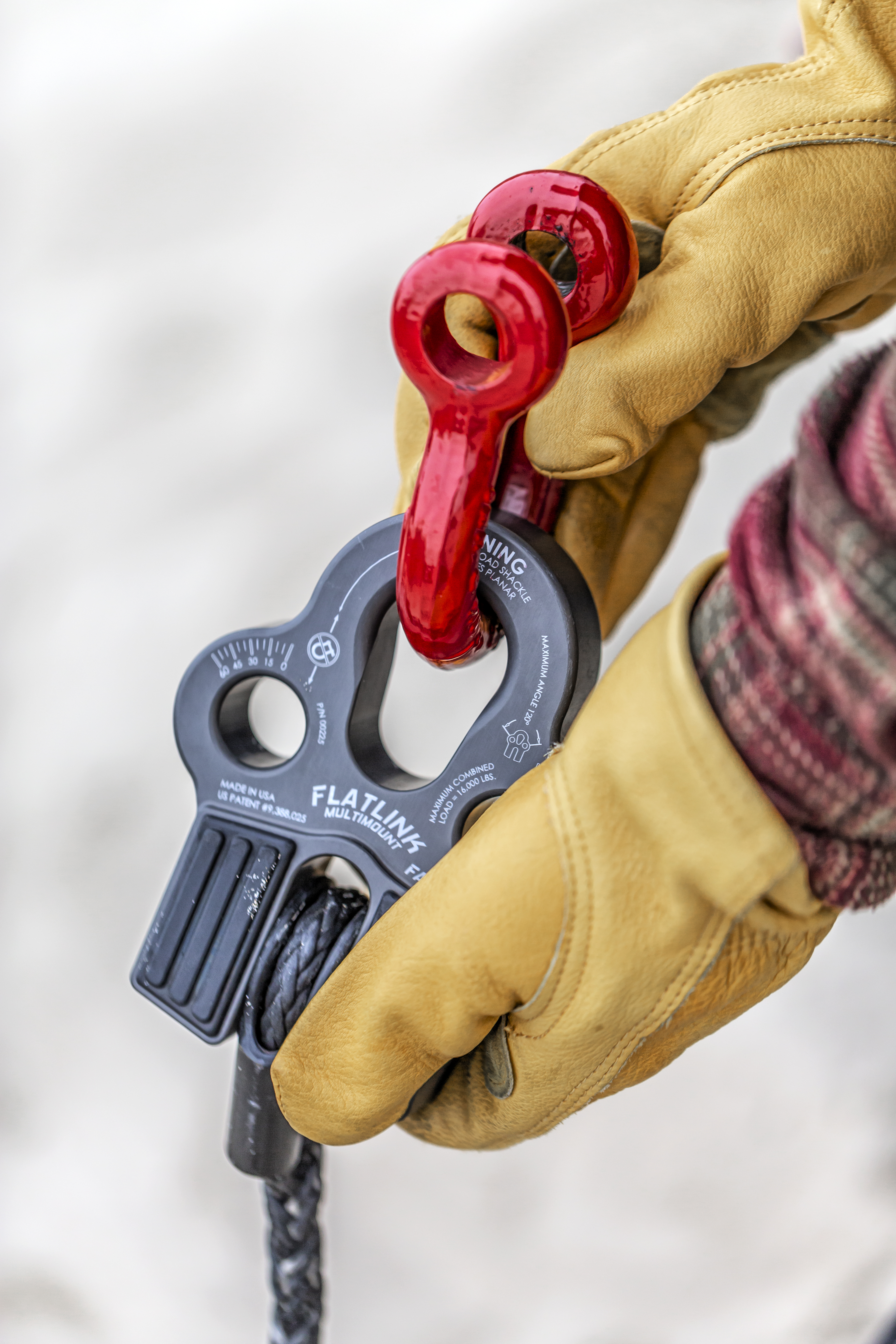 Factor 55 FLATLINK MULTIMOUNT WINCH SHACKLE MOUNT -- ORANGE 00225-07