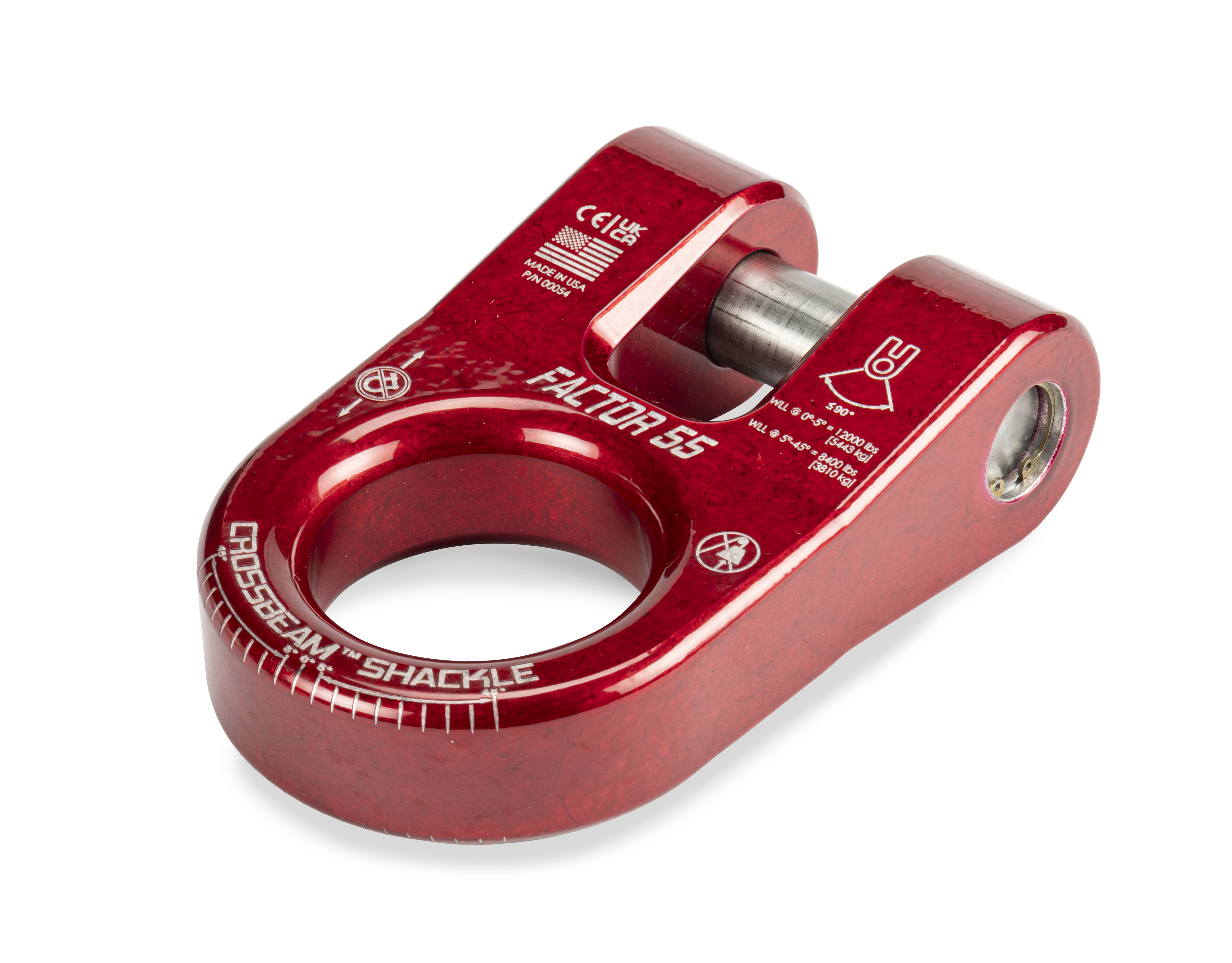 Factor 55 CROSSBEAM SHACKLE RED 00054-01
