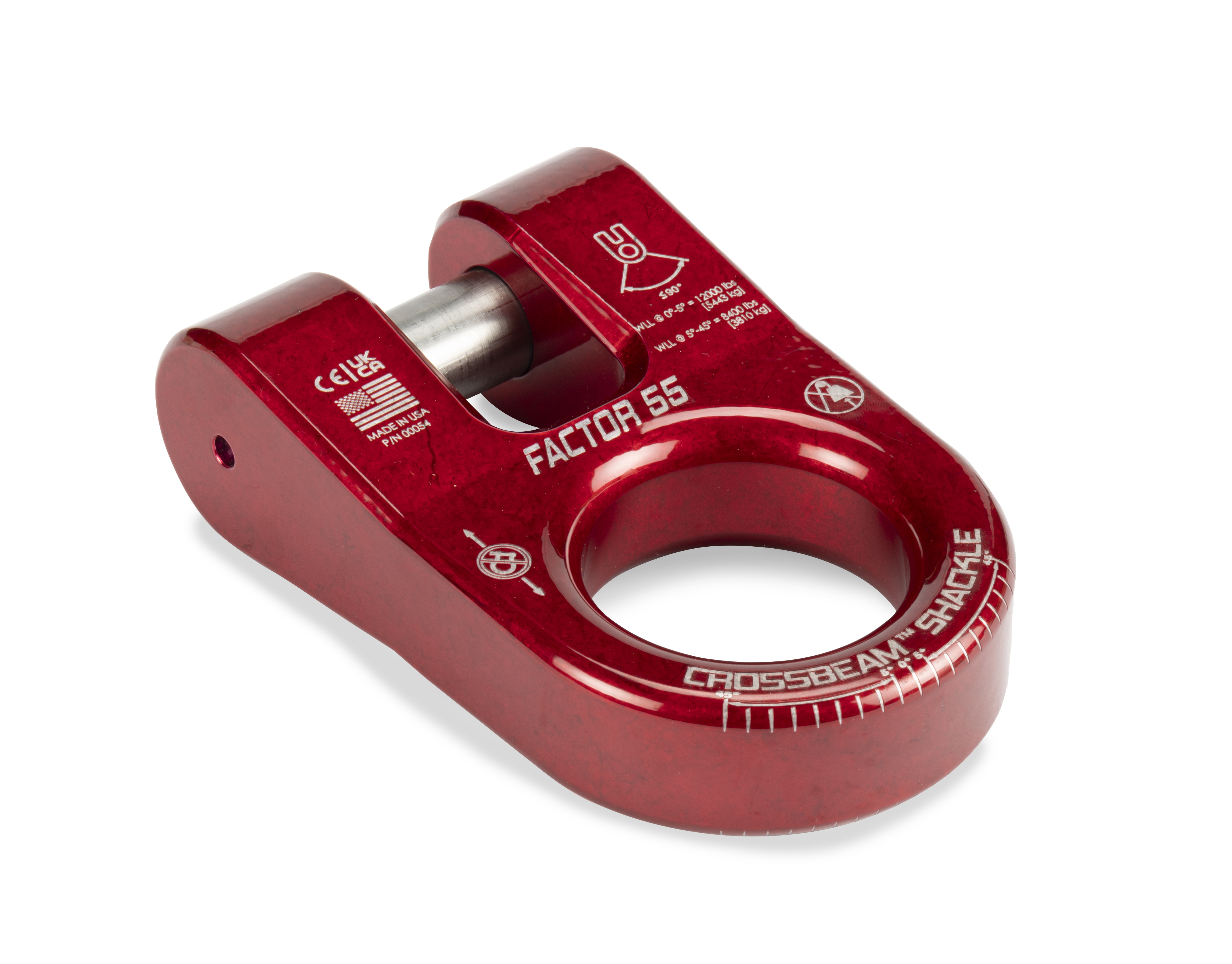 Factor 55 CROSSBEAM SHACKLE RED 00054-01