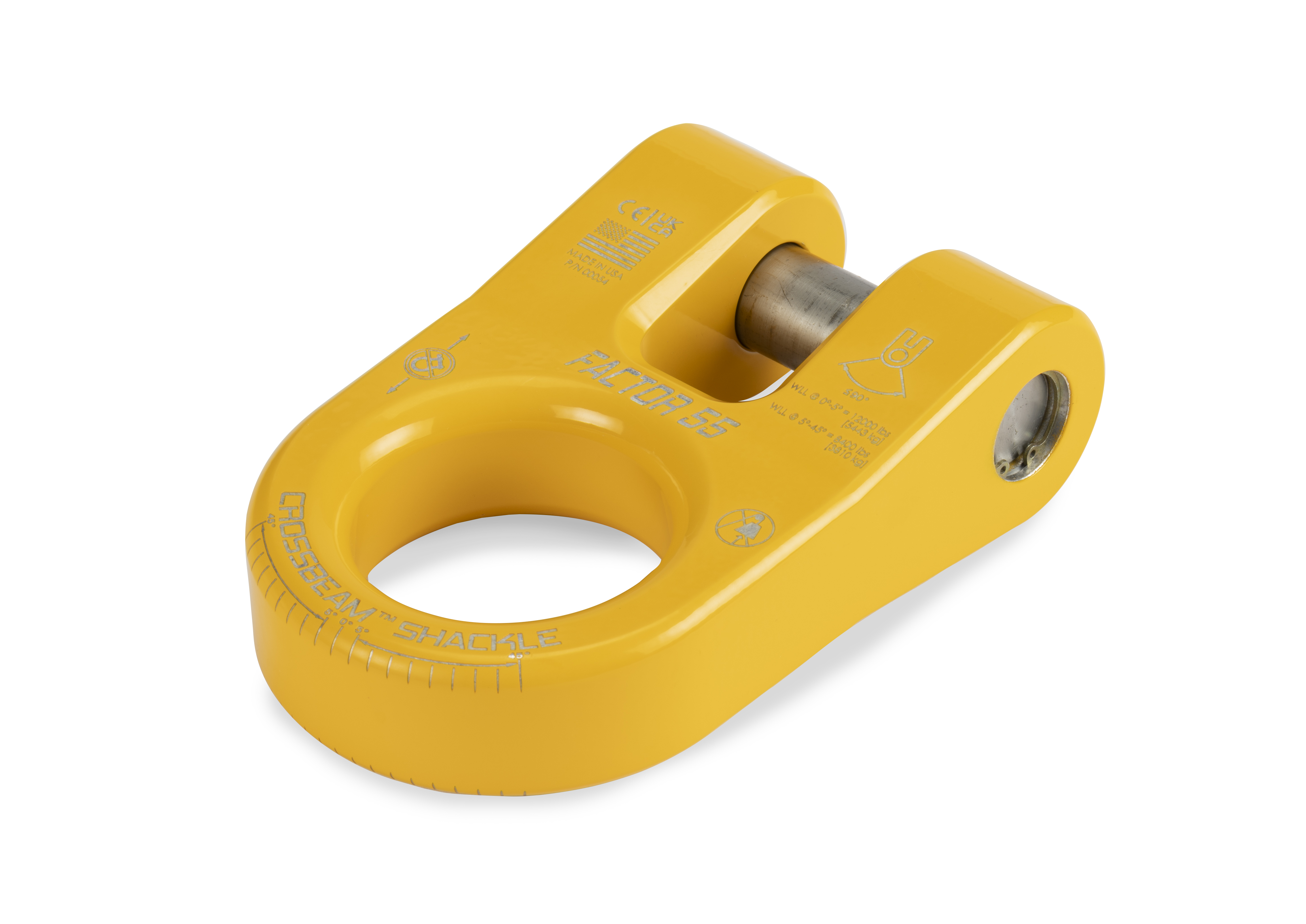 Factor 55 CROSSBEAM SHACKLE YELLOW 00054-03