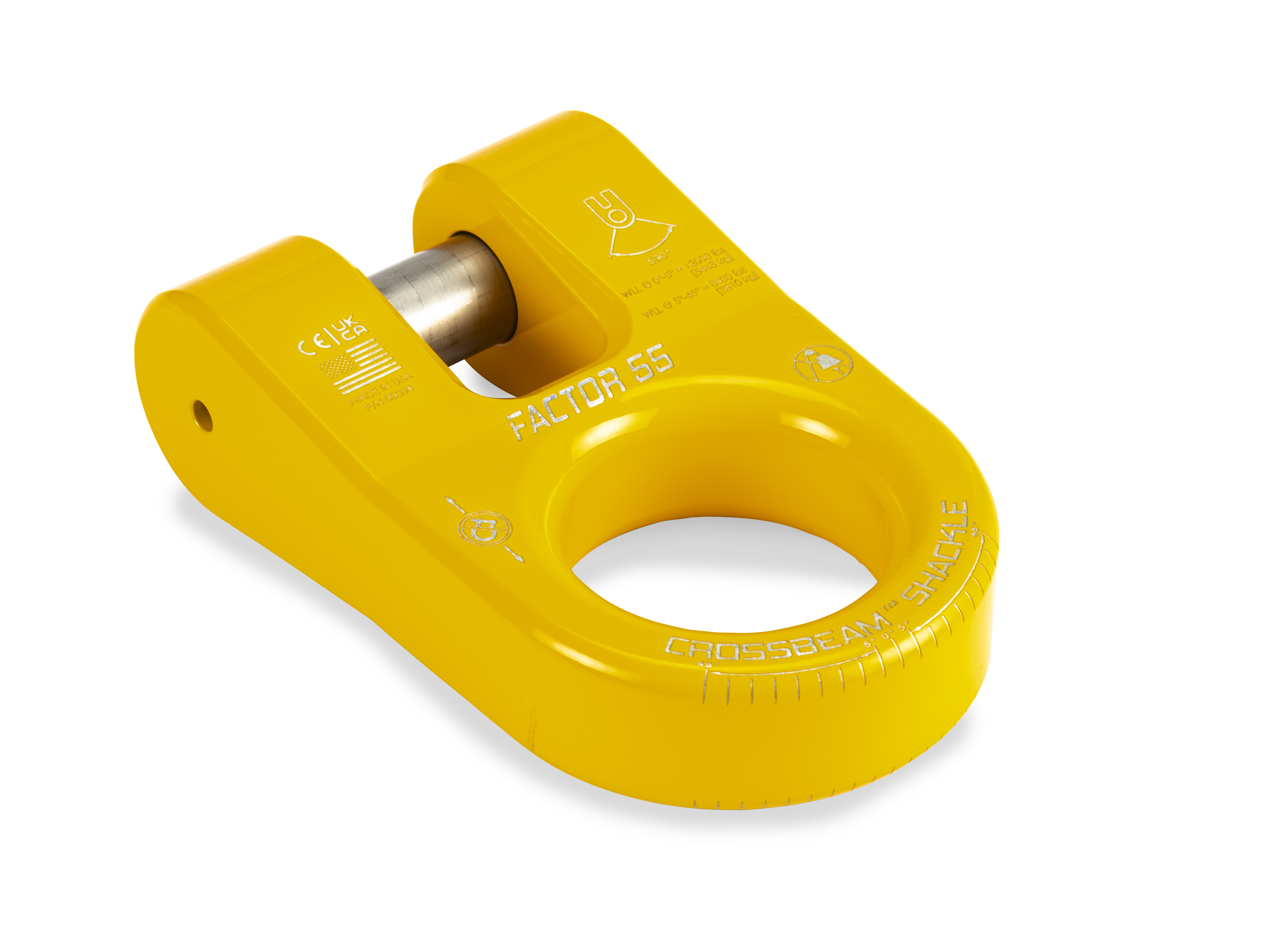 Factor 55 CROSSBEAM SHACKLE YELLOW 00054-03