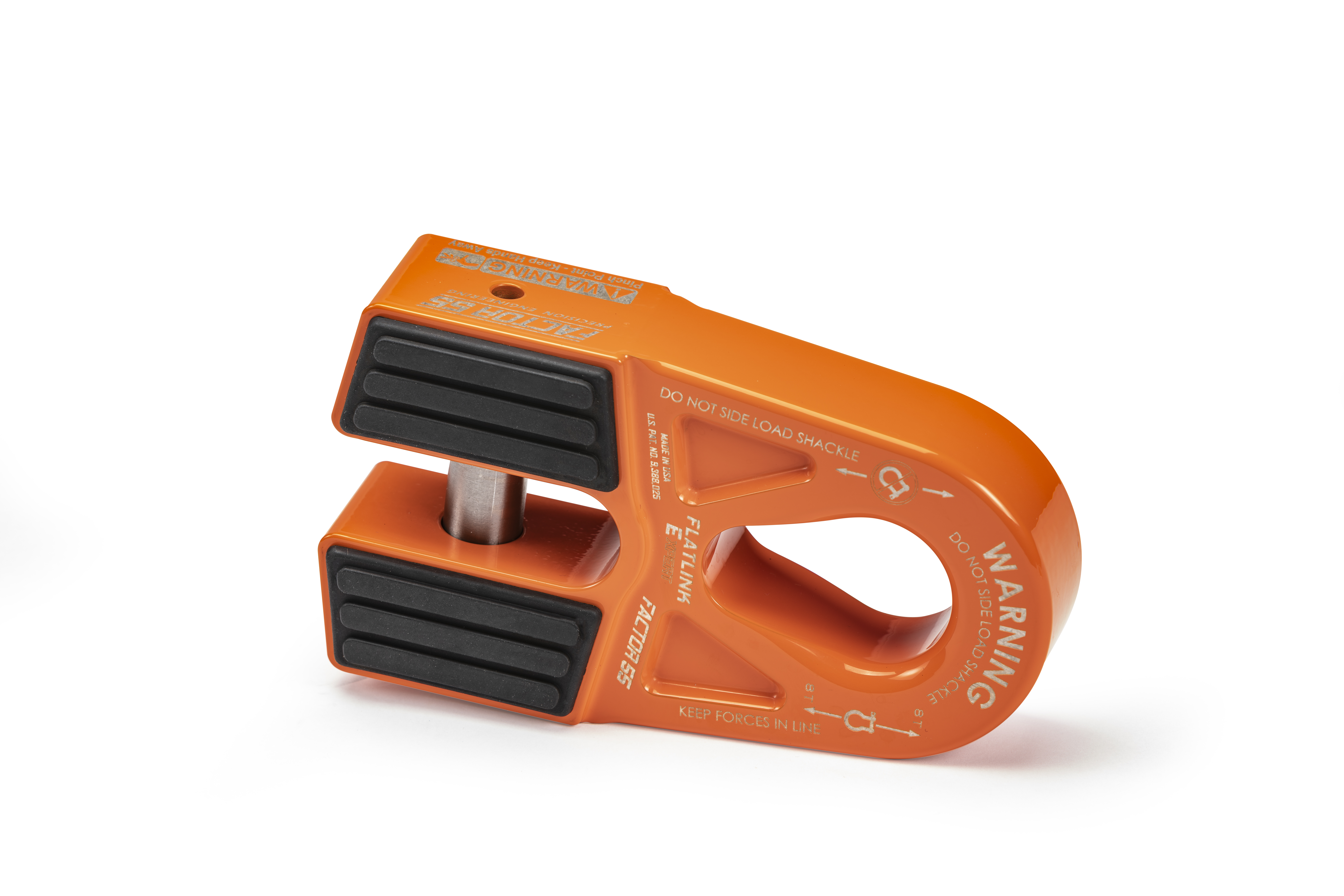 Factor 55 FLATLINK "E" EXPERT WINCH SHACKLE MOUNT -- ORANGE 00080-07