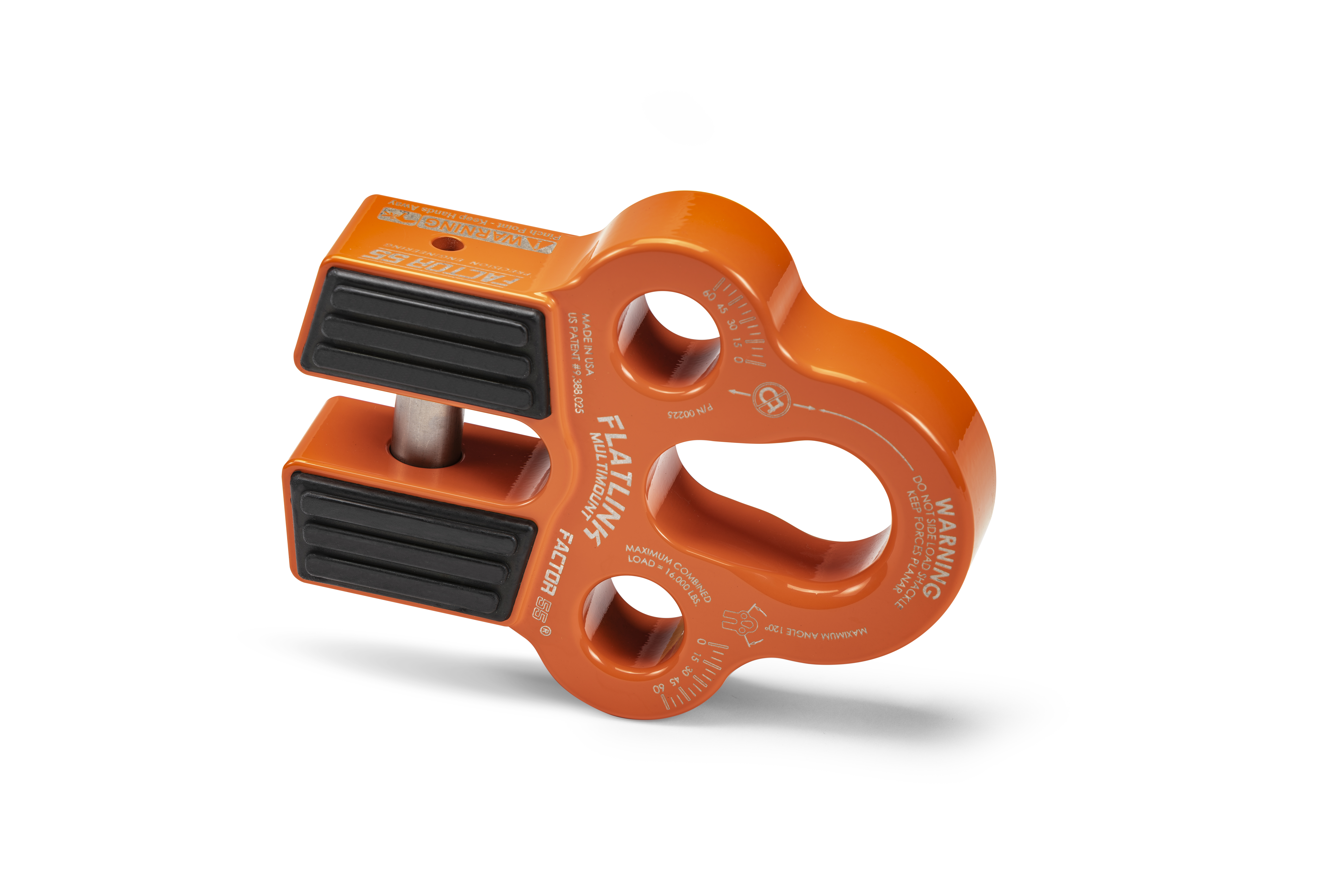 Factor 55 FLATLINK MULTIMOUNT WINCH SHACKLE MOUNT -- ORANGE 00225-07