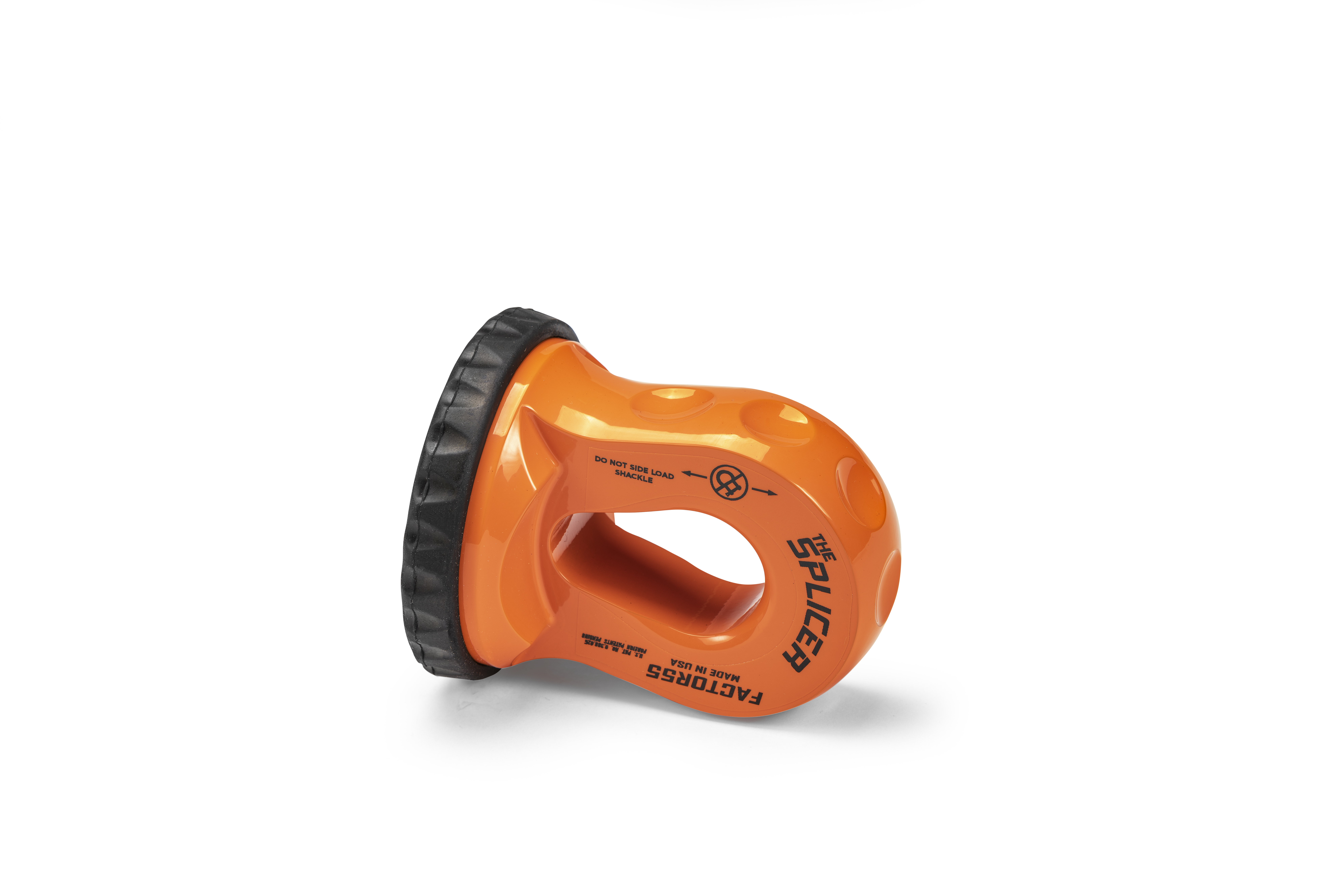 Factor 55 SPLICER 3/8-1/2" SYNTHETIC ROPE SPLICE-ON SHACKLE MOUNT -- ORANGE 00352-07