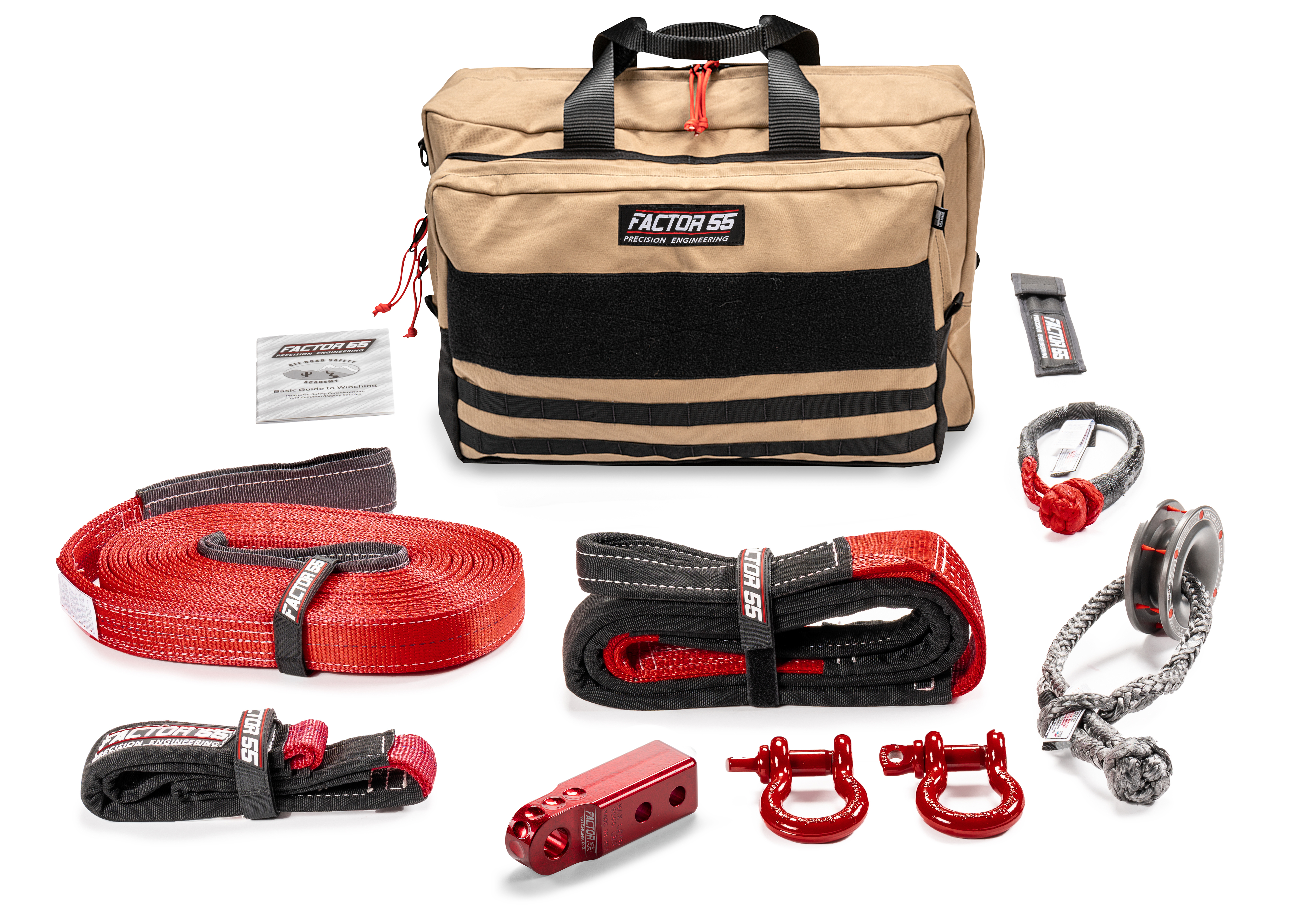 Factor 55 SAWTOOTH WINCH ACCESSORY KIT (RED HITCHLINK AND LARGE BAG) 00475-01-LARGE